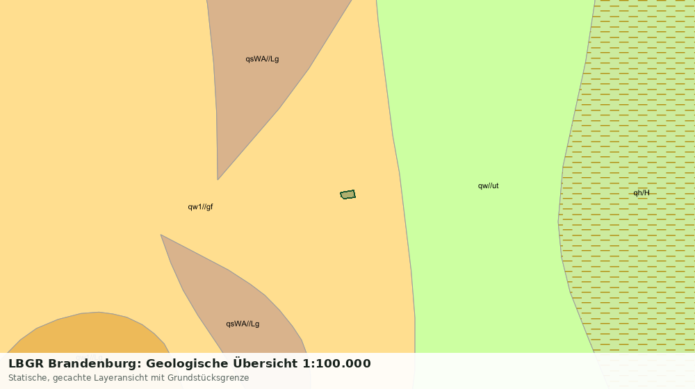 Statische Kartenansicht: LBGR Brandenburg: Geologische Übersicht 1:100.000
