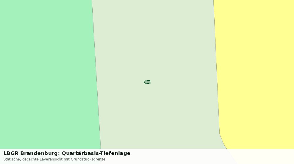 Statische Kartenansicht: LBGR Brandenburg: Quartärbasis-Tiefenlage