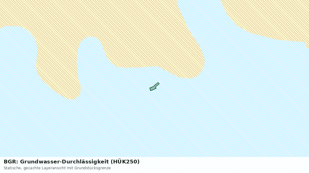 Statische Kartenansicht: BGR: Grundwasser-Durchlässigkeit (HÜK250)