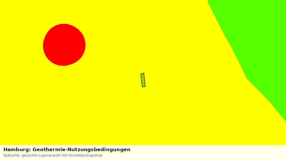 Statische Kartenansicht: Hamburg: Geothermie-Nutzungsbedingungen