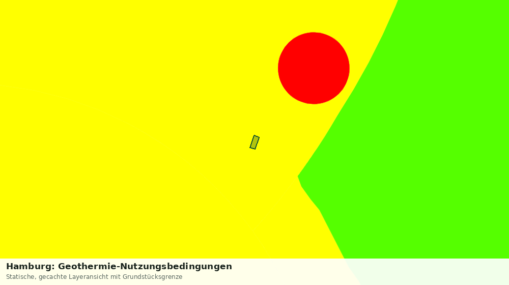 Statische Kartenansicht: Hamburg: Geothermie-Nutzungsbedingungen