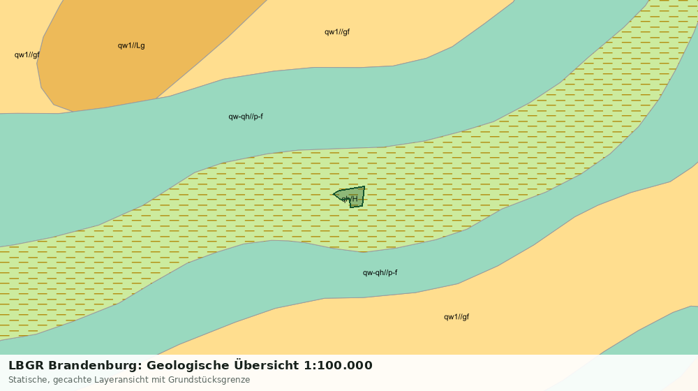 Statische Kartenansicht: LBGR Brandenburg: Geologische Übersicht 1:100.000