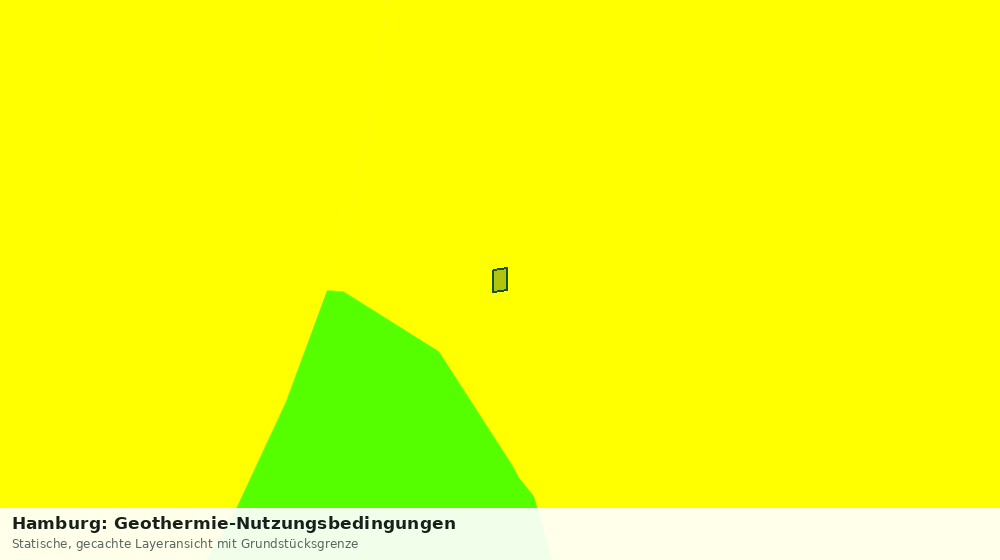Statische Kartenansicht: Hamburg: Geothermie-Nutzungsbedingungen