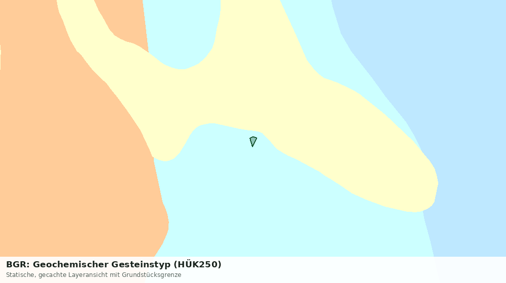 Statische Kartenansicht: BGR: Geochemischer Gesteinstyp (HÜK250)