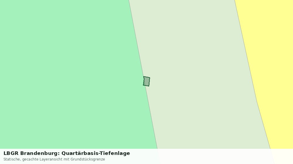 Statische Kartenansicht: LBGR Brandenburg: Quartärbasis-Tiefenlage