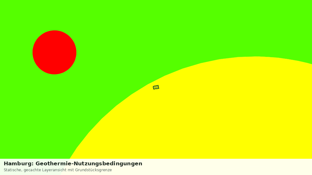 Statische Kartenansicht: Hamburg: Geothermie-Nutzungsbedingungen