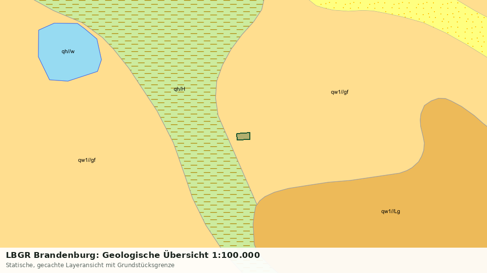 Statische Kartenansicht: LBGR Brandenburg: Geologische Übersicht 1:100.000