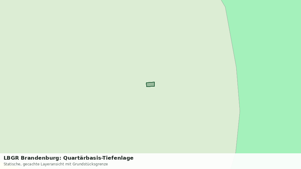 Statische Kartenansicht: LBGR Brandenburg: Quartärbasis-Tiefenlage