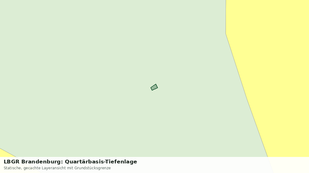 Statische Kartenansicht: LBGR Brandenburg: Quartärbasis-Tiefenlage