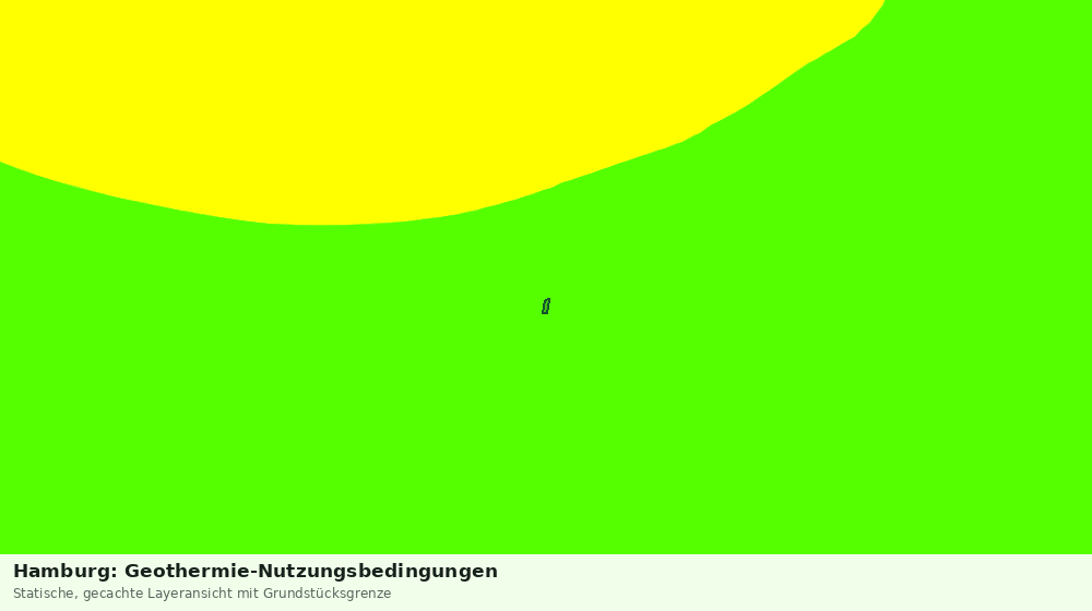 Statische Kartenansicht: Hamburg: Geothermie-Nutzungsbedingungen