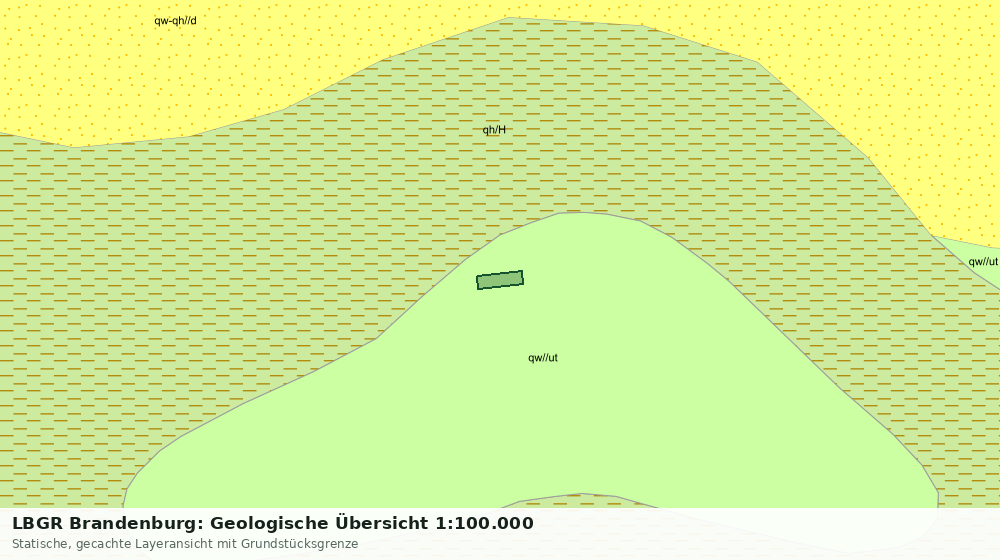 Statische Kartenansicht: LBGR Brandenburg: Geologische Übersicht 1:100.000