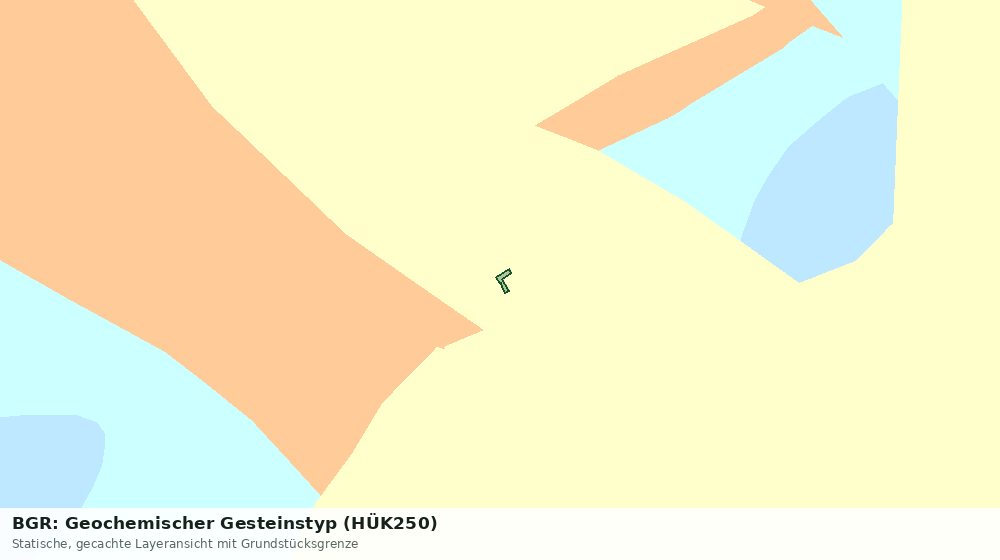 Statische Kartenansicht: BGR: Geochemischer Gesteinstyp (HÜK250)