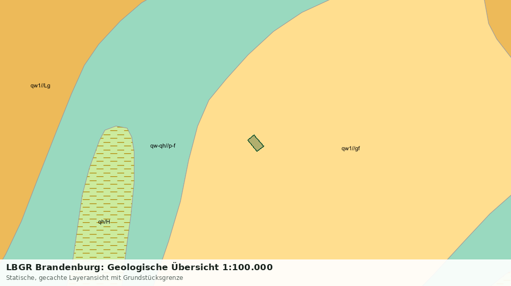 Statische Kartenansicht: LBGR Brandenburg: Geologische Übersicht 1:100.000