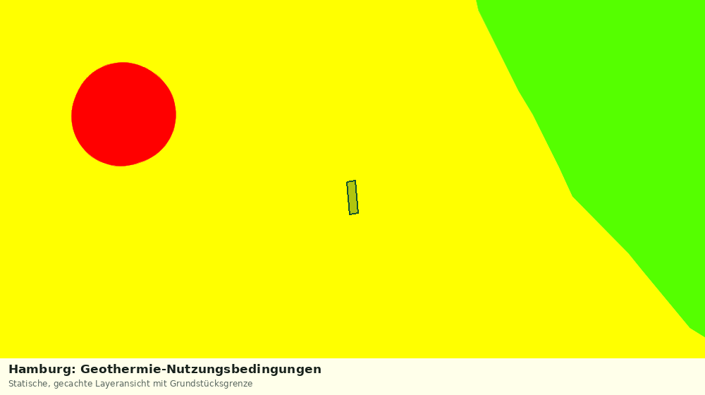 Statische Kartenansicht: Hamburg: Geothermie-Nutzungsbedingungen