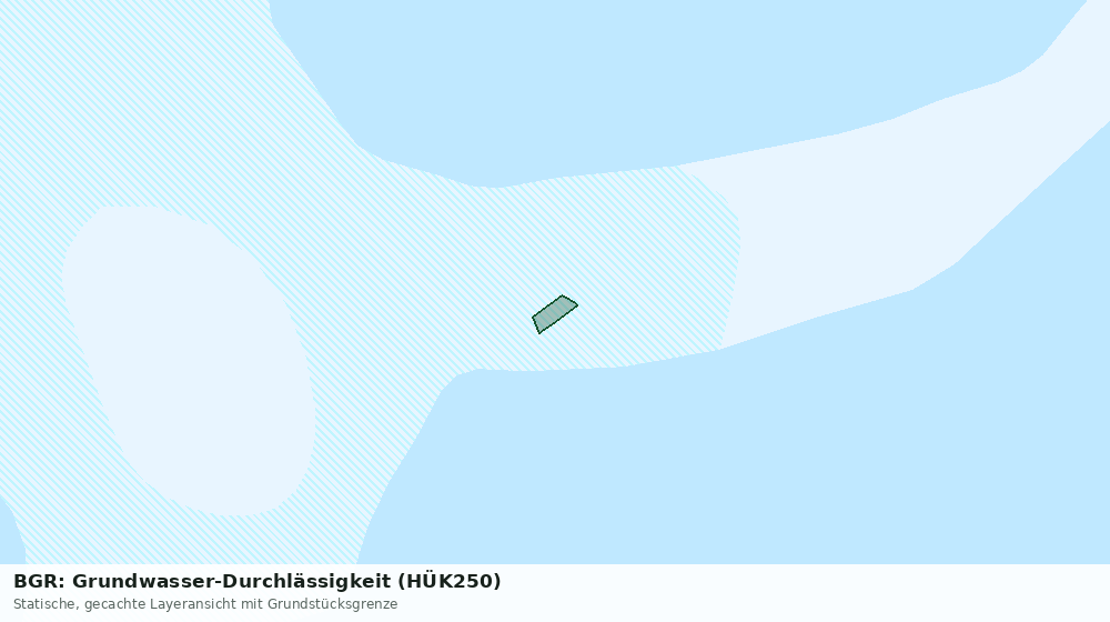Statische Kartenansicht: BGR: Grundwasser-Durchlässigkeit (HÜK250)