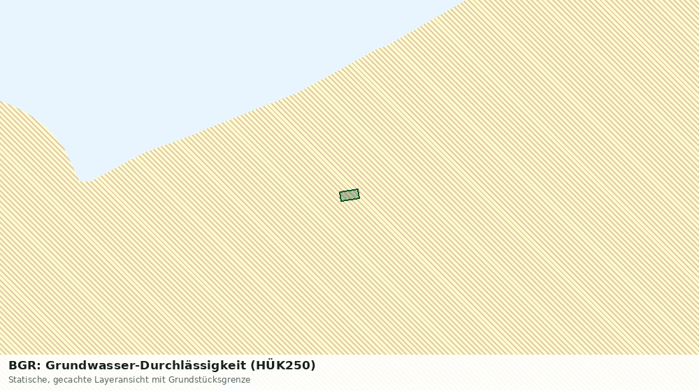 Statische Kartenansicht: BGR: Grundwasser-Durchlässigkeit (HÜK250)