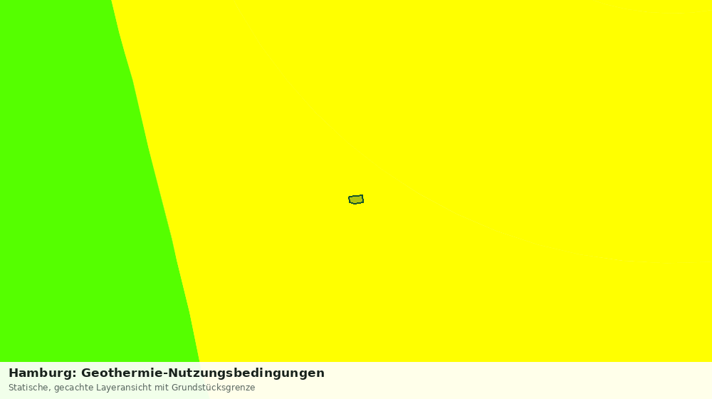 Statische Kartenansicht: Hamburg: Geothermie-Nutzungsbedingungen