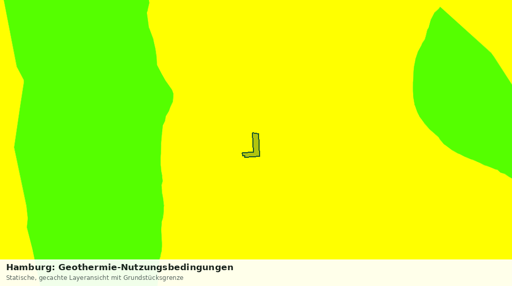 Statische Kartenansicht: Hamburg: Geothermie-Nutzungsbedingungen