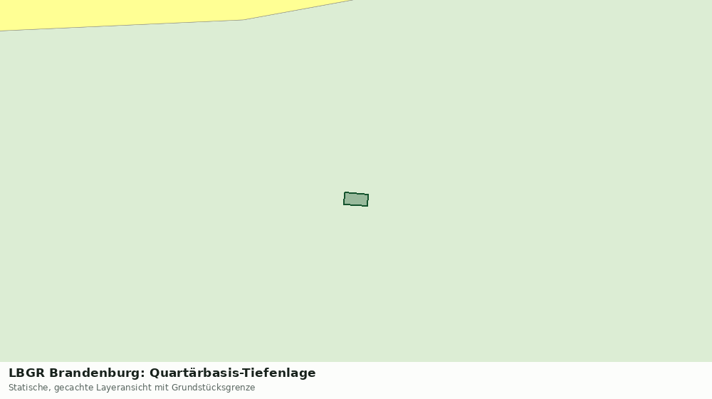 Statische Kartenansicht: LBGR Brandenburg: Quartärbasis-Tiefenlage