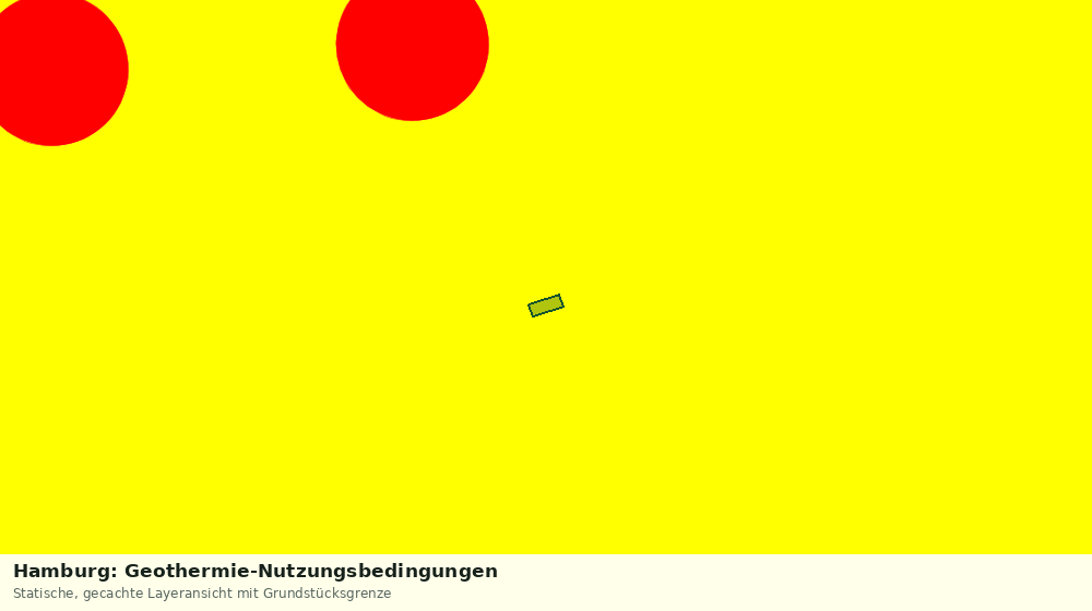 Statische Kartenansicht: Hamburg: Geothermie-Nutzungsbedingungen