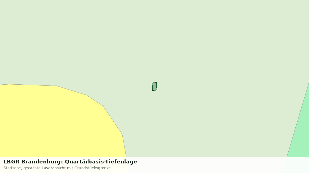 Statische Kartenansicht: LBGR Brandenburg: Quartärbasis-Tiefenlage