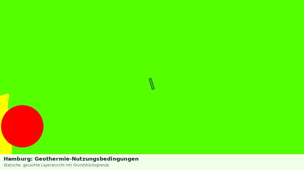 Statische Kartenansicht: Hamburg: Geothermie-Nutzungsbedingungen