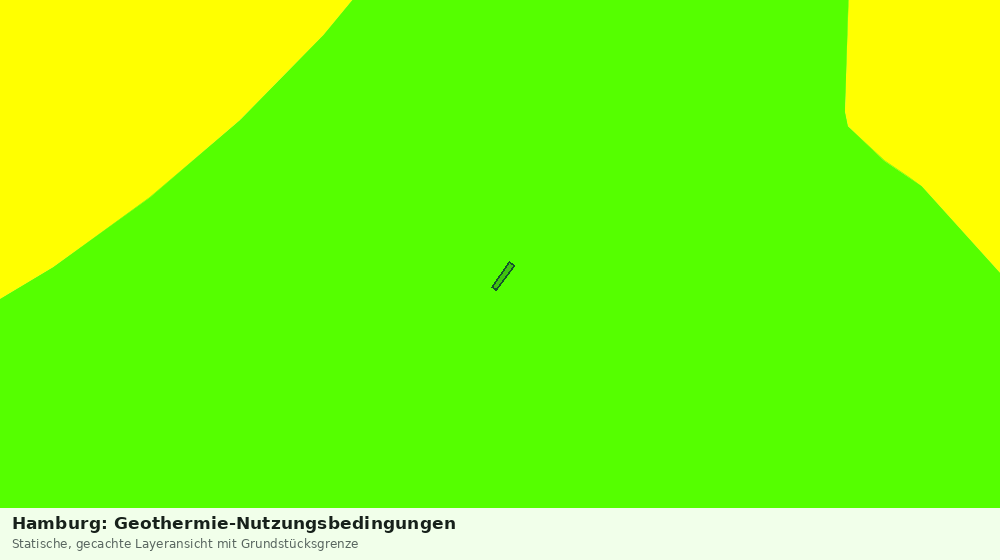 Statische Kartenansicht: Hamburg: Geothermie-Nutzungsbedingungen