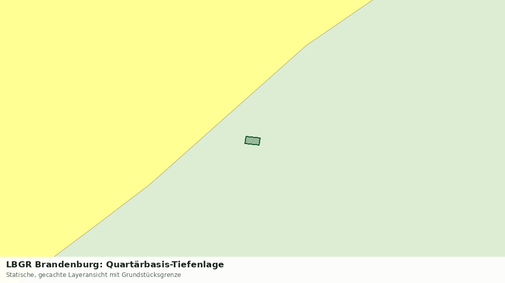 Statische Kartenansicht: LBGR Brandenburg: Quartärbasis-Tiefenlage