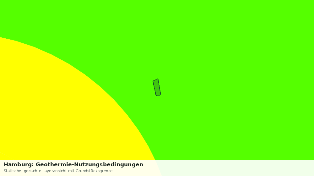 Statische Kartenansicht: Hamburg: Geothermie-Nutzungsbedingungen