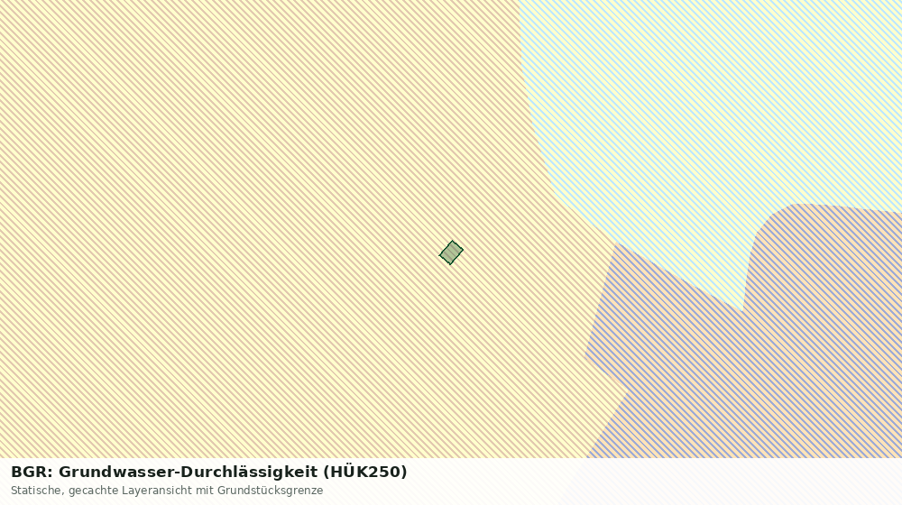 Statische Kartenansicht: BGR: Grundwasser-Durchlässigkeit (HÜK250)