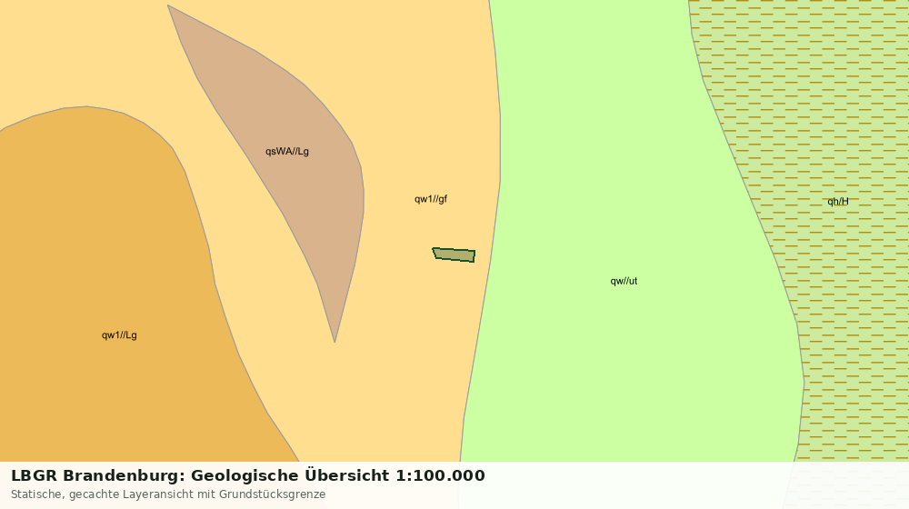Statische Kartenansicht: LBGR Brandenburg: Geologische Übersicht 1:100.000