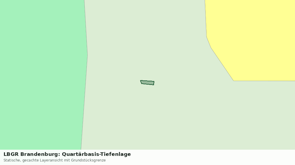 Statische Kartenansicht: LBGR Brandenburg: Quartärbasis-Tiefenlage