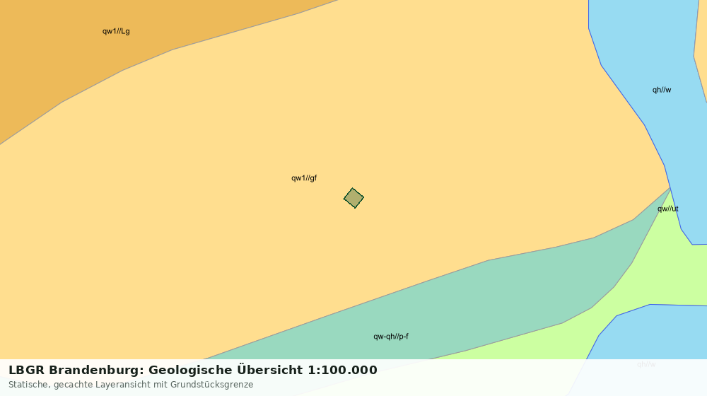 Statische Kartenansicht: LBGR Brandenburg: Geologische Übersicht 1:100.000
