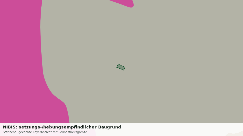 Statische Kartenansicht: NIBIS: setzungs-/hebungsempfindlicher Baugrund