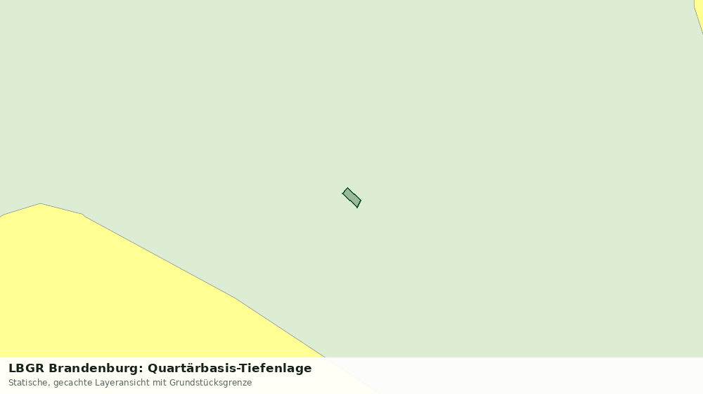 Statische Kartenansicht: LBGR Brandenburg: Quartärbasis-Tiefenlage