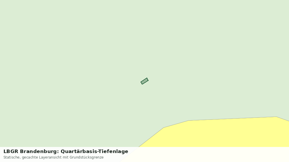 Statische Kartenansicht: LBGR Brandenburg: Quartärbasis-Tiefenlage