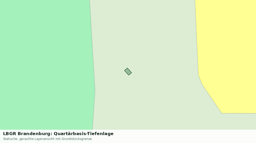Statische Kartenansicht: LBGR Brandenburg: Quartärbasis-Tiefenlage