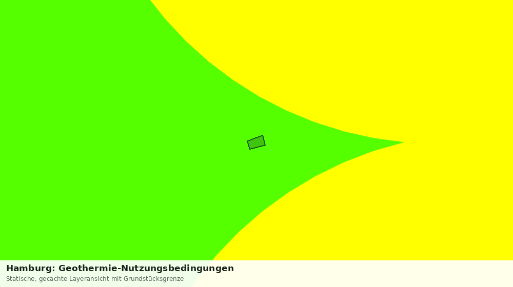 Statische Kartenansicht: Hamburg: Geothermie-Nutzungsbedingungen