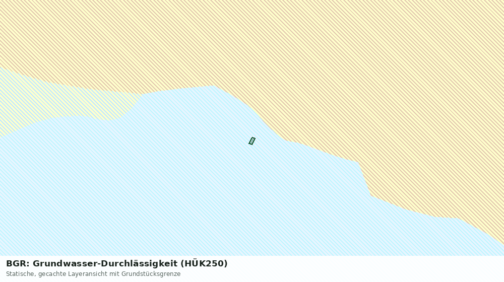 Statische Kartenansicht: BGR: Grundwasser-Durchlässigkeit (HÜK250)