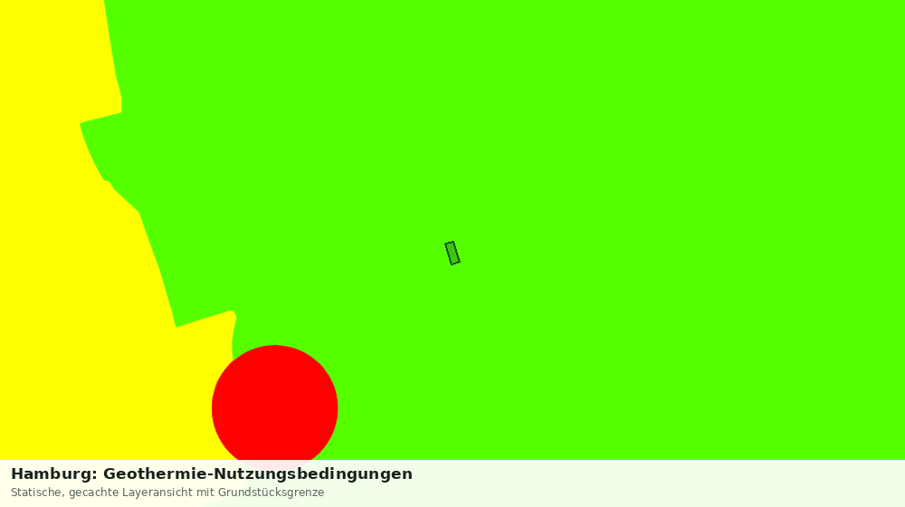 Statische Kartenansicht: Hamburg: Geothermie-Nutzungsbedingungen