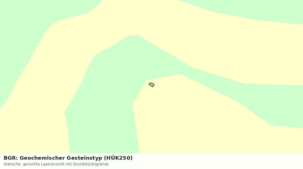 Statische Kartenansicht: BGR: Geochemischer Gesteinstyp (HÜK250)