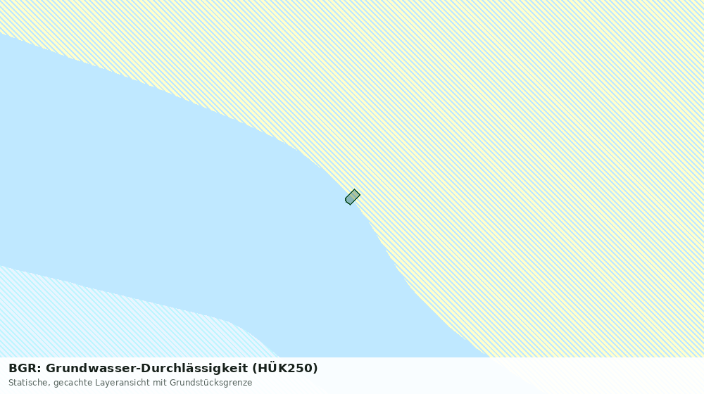 Statische Kartenansicht: BGR: Grundwasser-Durchlässigkeit (HÜK250)