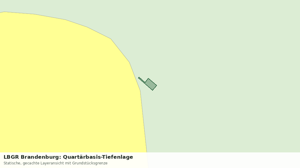 Statische Kartenansicht: LBGR Brandenburg: Quartärbasis-Tiefenlage