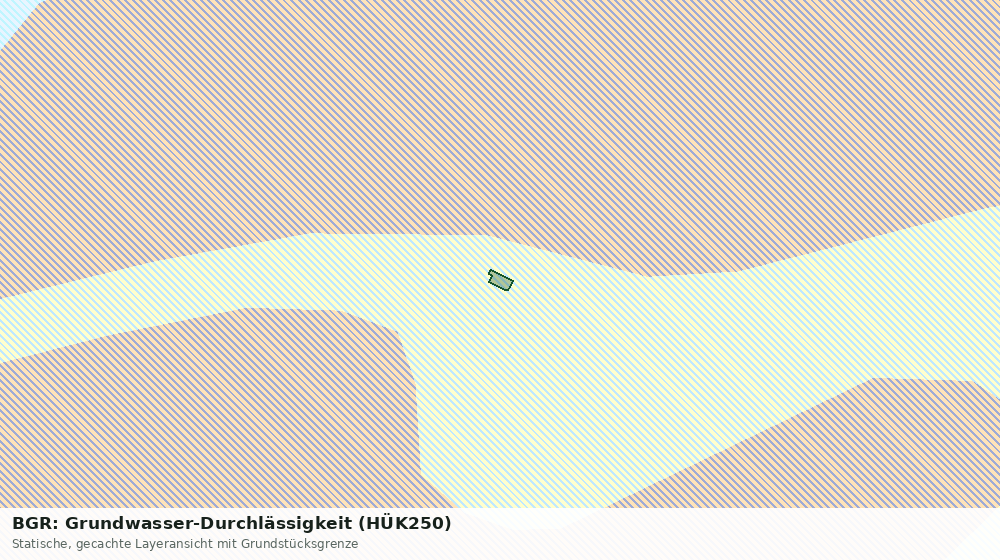 Statische Kartenansicht: BGR: Grundwasser-Durchlässigkeit (HÜK250)