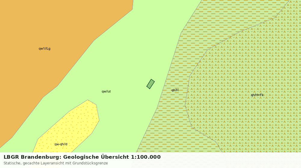Statische Kartenansicht: LBGR Brandenburg: Geologische Übersicht 1:100.000