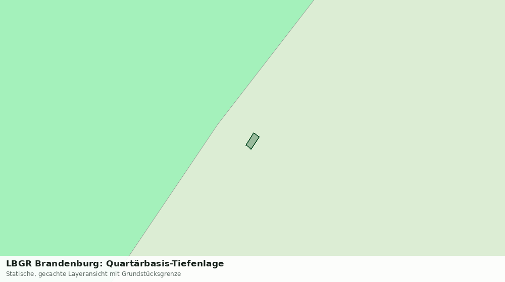 Statische Kartenansicht: LBGR Brandenburg: Quartärbasis-Tiefenlage