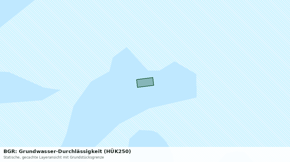 Statische Kartenansicht: BGR: Grundwasser-Durchlässigkeit (HÜK250)
