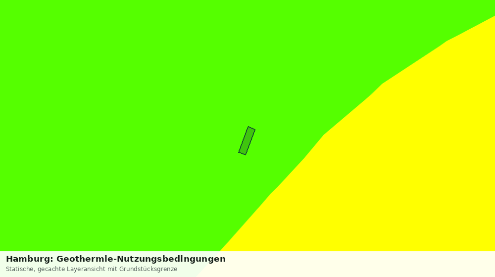 Statische Kartenansicht: Hamburg: Geothermie-Nutzungsbedingungen