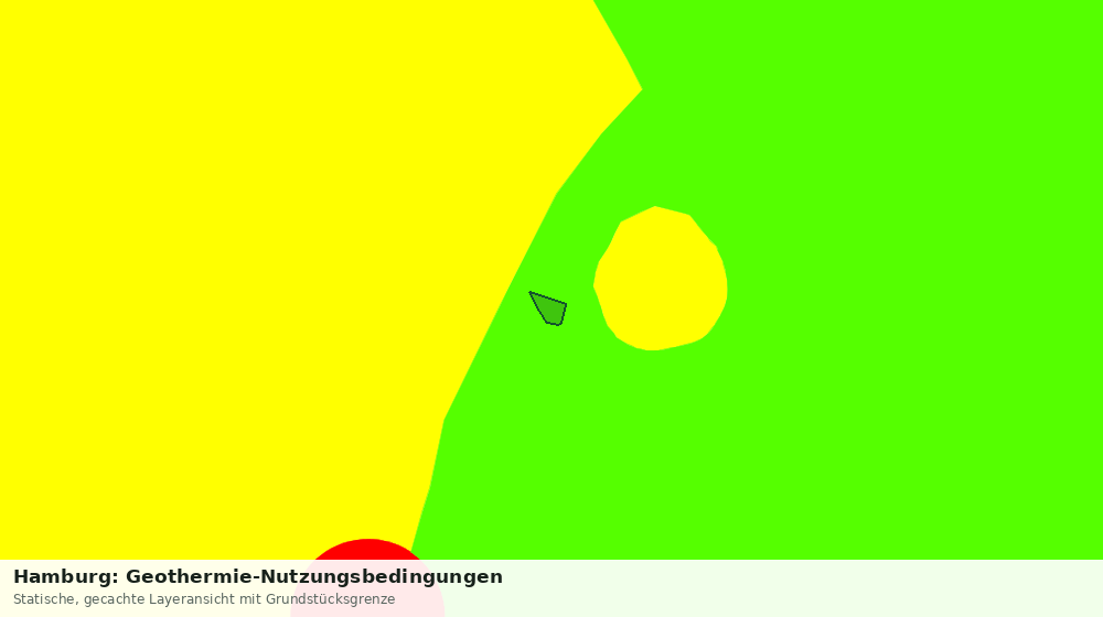 Statische Kartenansicht: Hamburg: Geothermie-Nutzungsbedingungen