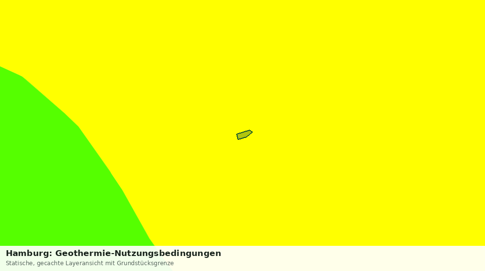 Statische Kartenansicht: Hamburg: Geothermie-Nutzungsbedingungen